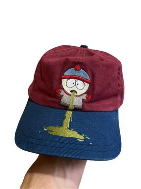 VTG 1998 South Park Stan Marsh Puking Dad Hat (223)